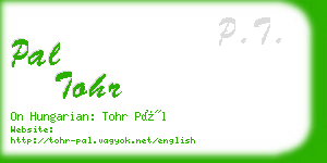 pal tohr business card